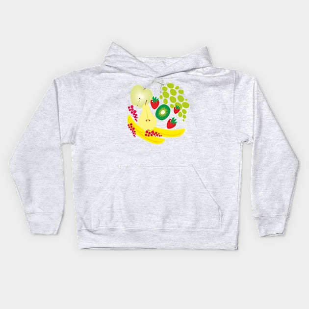 Fruits Kids Hoodie by solarshine